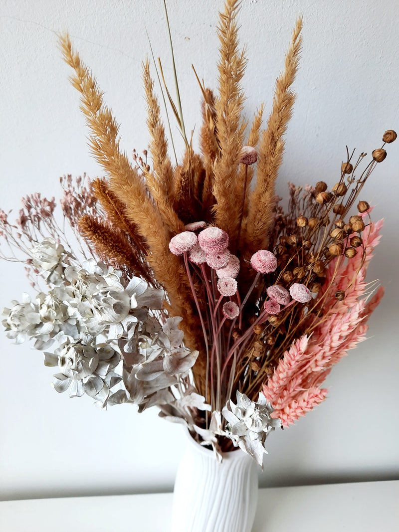 DIY dry flower box - pink/beige-4