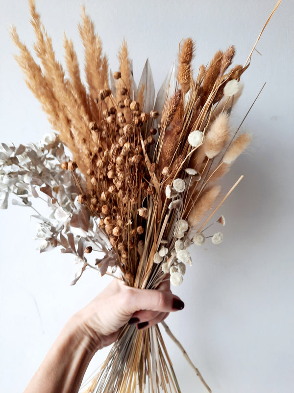 DIY dry flower box - brown/white-1