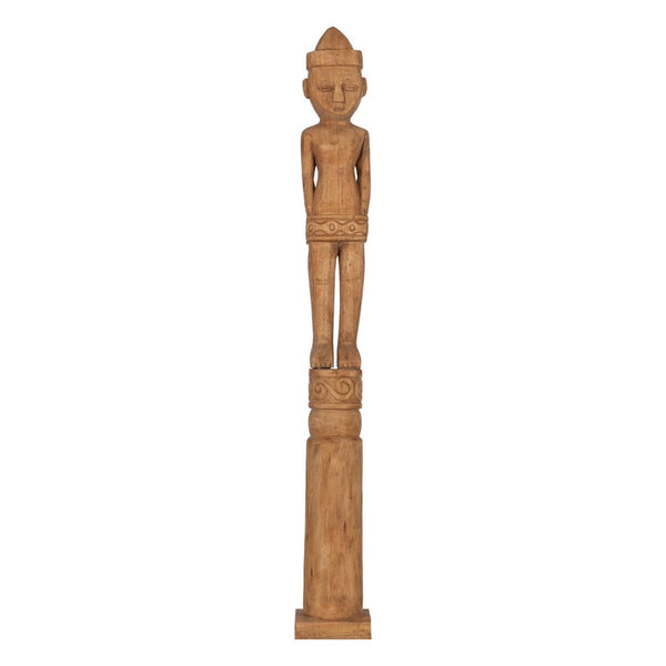 Decorative Figure Natural African Man 14 x 14 x 113 cm-0