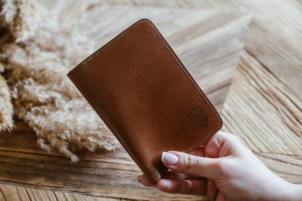 Light Brown Passport Wallet-0