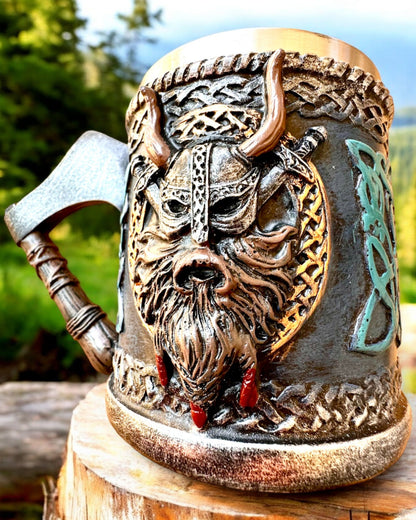 Kubek wikinga Ragnar's Horn - z Opcją Grawerowania na prezent, 250 ml