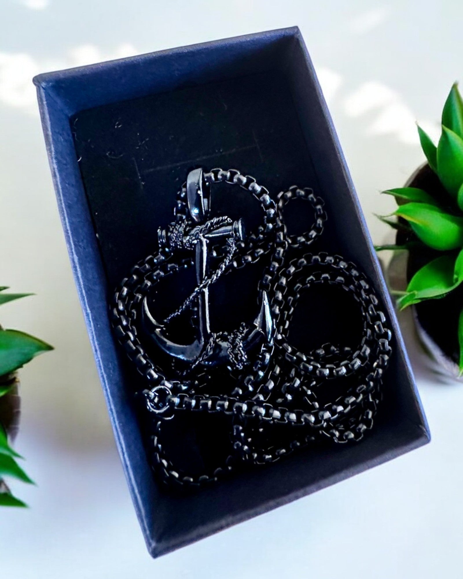 "Якір Визначення - Морський Амулет", necklace, можливість персоналізації гравіюванням на подарунок, 3 варіанти на вибір