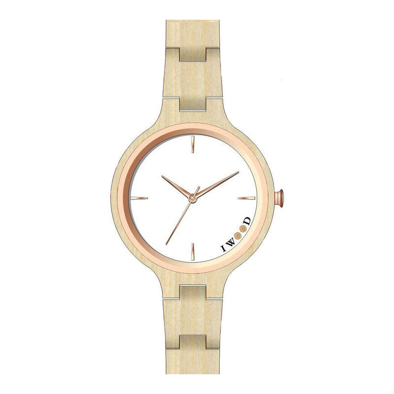 Iwood Real Wood Ladies Watch IW18442001-0