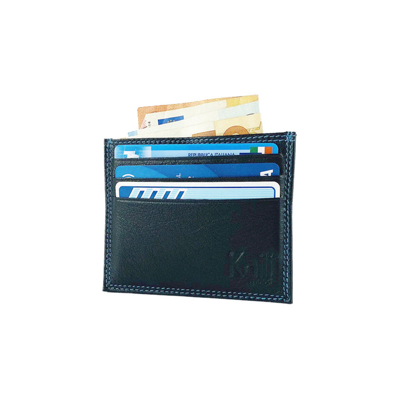 K10216AB | Credit Card Holder - Genuine Leather Col. Black-1