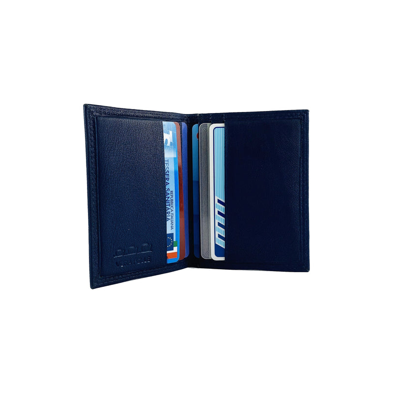 K10217DB | Credit Card Holder - Genuine Leather Col. Blue-0