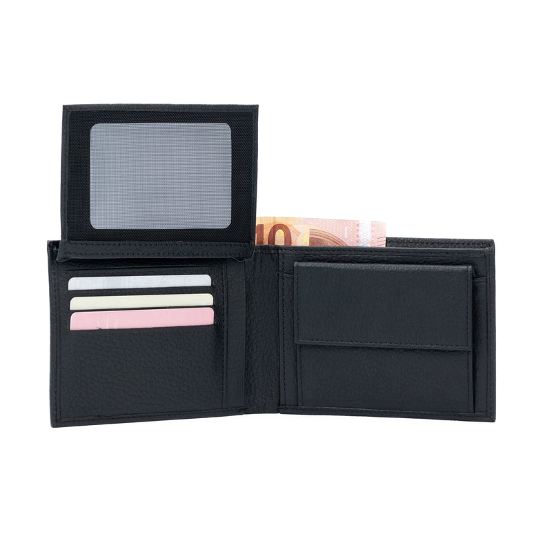 K10304AB | Men's Wallets - Genuine Leather Col. Black-0