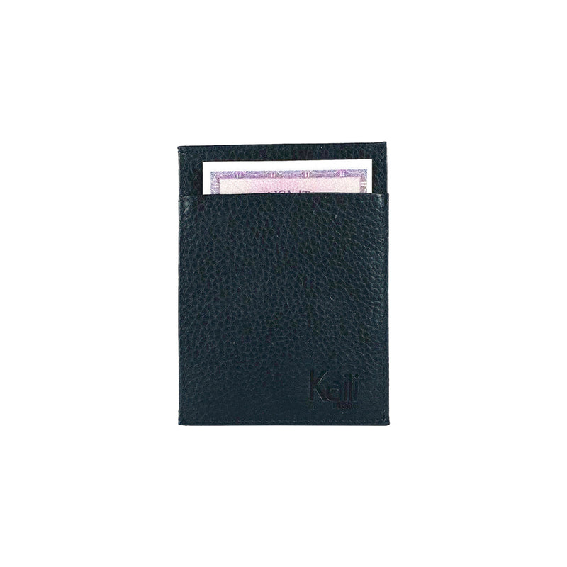 K10307AB | RFID Protection Document/Card Holder - Genuine Leather Col. Black-3