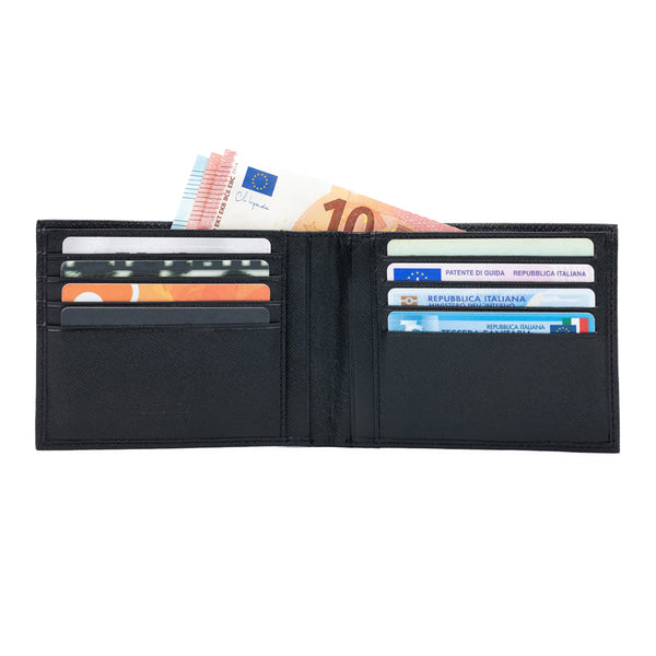 K10812AB | Men's Wallets - Genuine Leather Col. Black-0