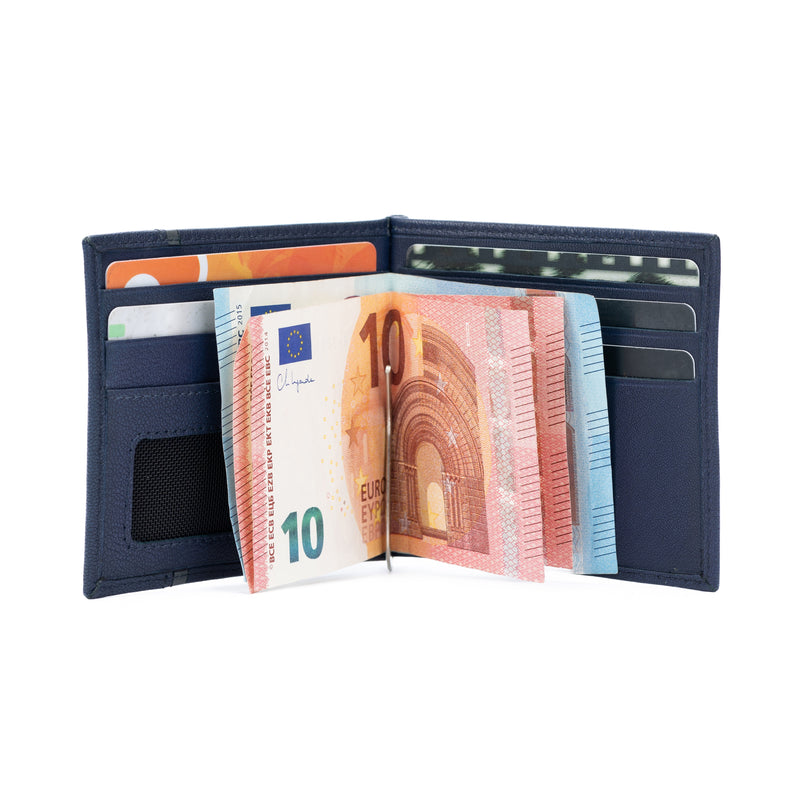 K10901DB | Men's Wallet in Genuine Leather Col. Blue-0