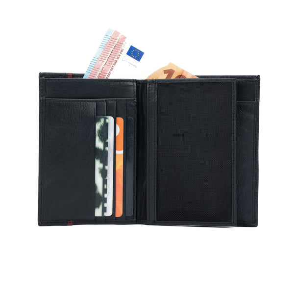 K10909AB | Men's Pocket Wallet in Genuine Leather Col. Black-1