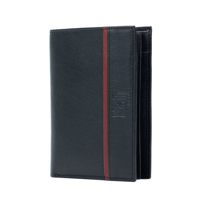 K10909AB | Men's Pocket Wallet in Genuine Leather Col. Black-2