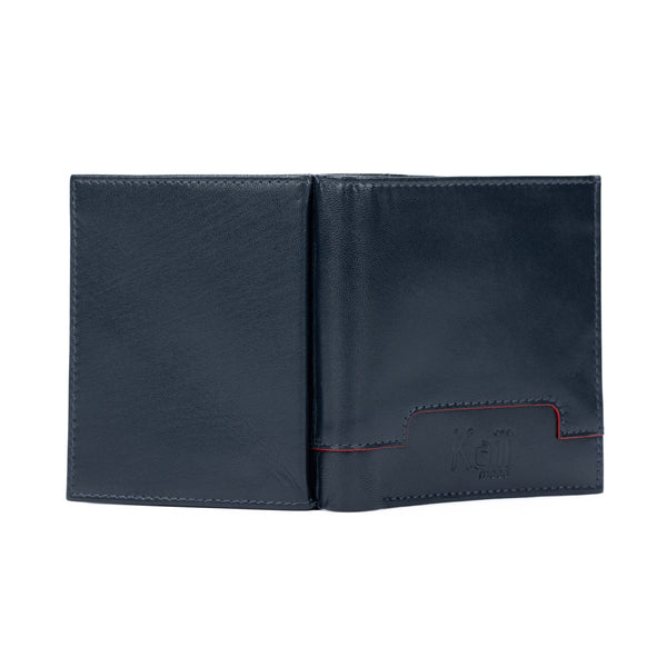 K11025DB | Men's Wallet in Genuine Leather Col. Blue-1