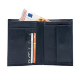 K11027DB | Men's Pocket Wallet in Genuine Leather Col. Blue-0