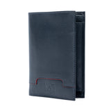 K11027DB | Men's Pocket Wallet in Genuine Leather Col. Blue-1