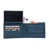 K11104DB | Men's Wallet in Genuine Leather Col. Blue-1