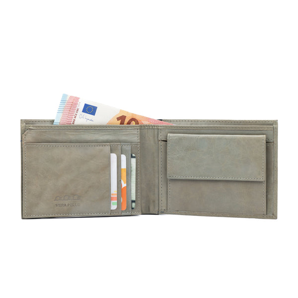 K11104FB | Men's Wallet in Genuine Leather Col. Grey-0