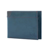 K11105DB | Men's Wallet in Genuine Leather Col. Blue-2