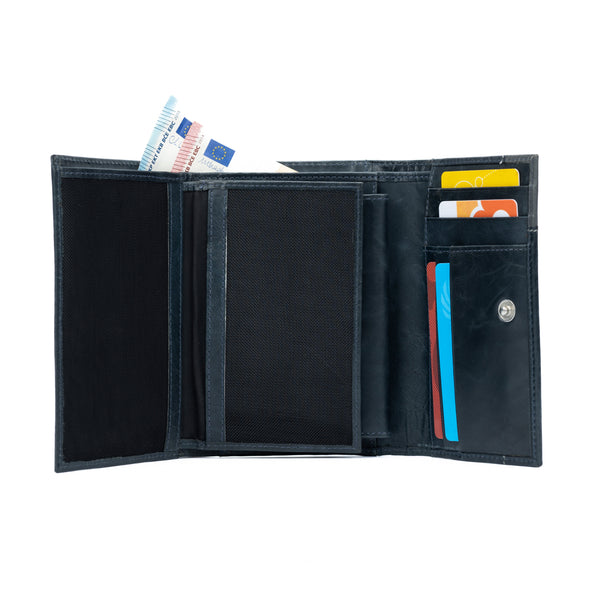 K11133AB | Women's Wallet in Genuine Leather Col. Black-1