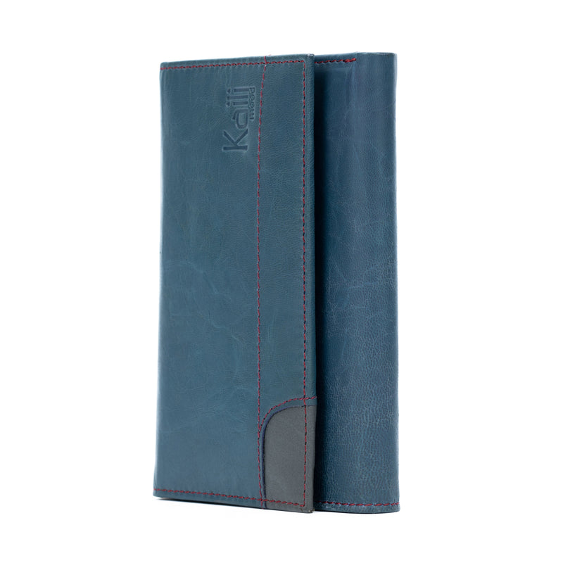 K11133DB | Women's Wallet in Genuine Leather Col. Blue-2