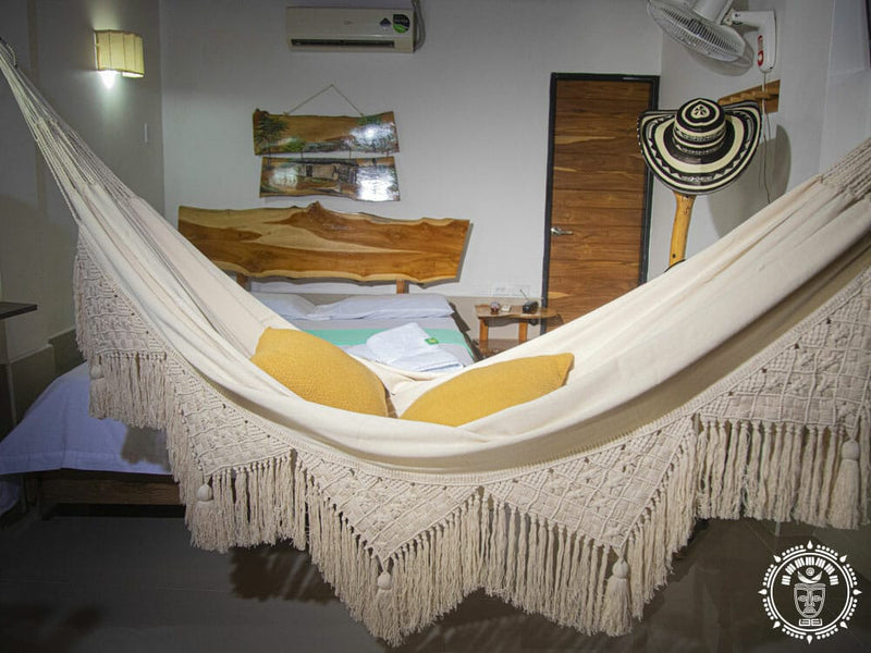 hamac l macrame ecru 8-6