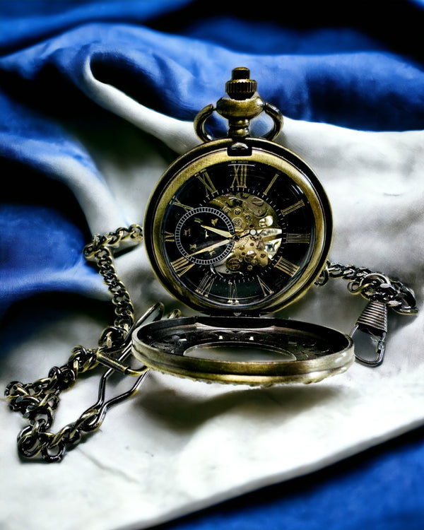 Ekskluzywny Zegarek Kieszonkowy "Heritage" - Mechaniczny i Wodoodporny