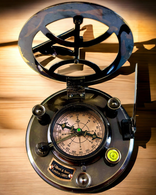 Antyczny Premium Kompas Nawigacyjny z Możliwością Grawerowania – Ręcznie Wykonany