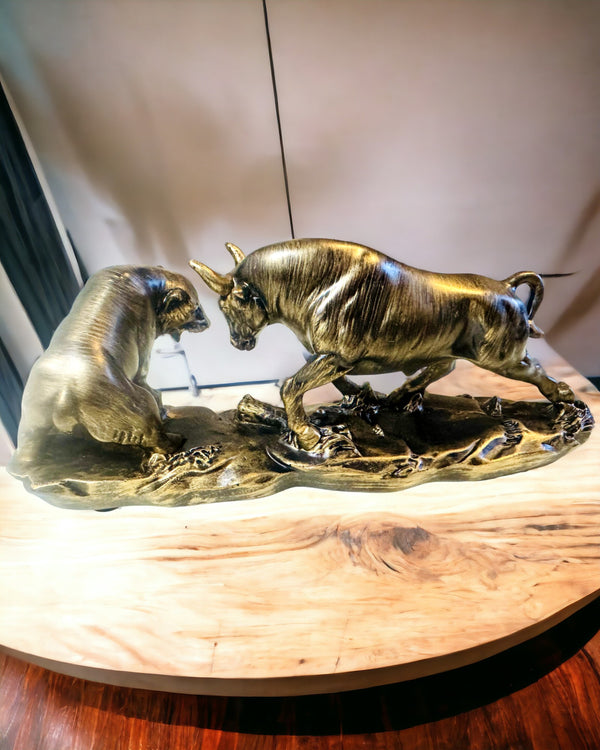 Rzeźba "Dwaj rywale" - Byk i Niedźwiedź - Symbolika Rynku Finansowego, Możliwość Grawerowania