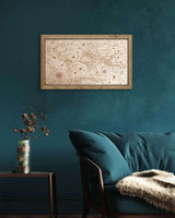 Wooden World Map Vintage, in an oak frame Birdywing™-3