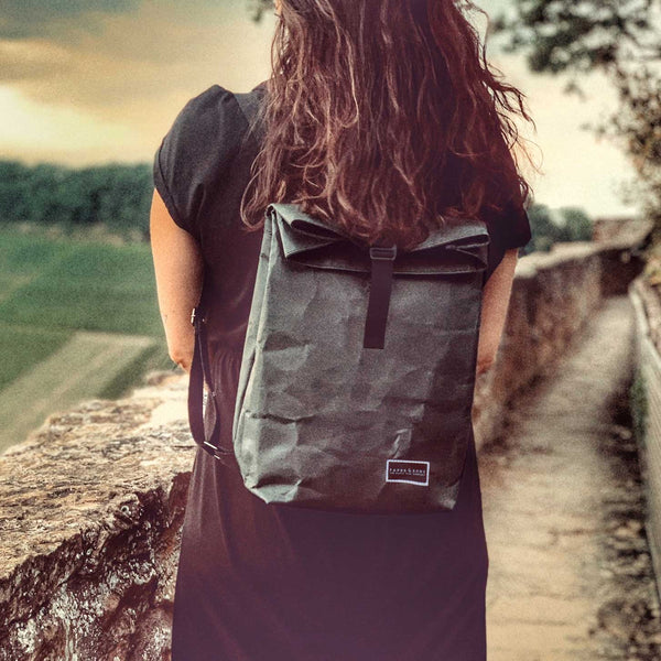 Oak Kraft Paper Backpack | Black edition-0