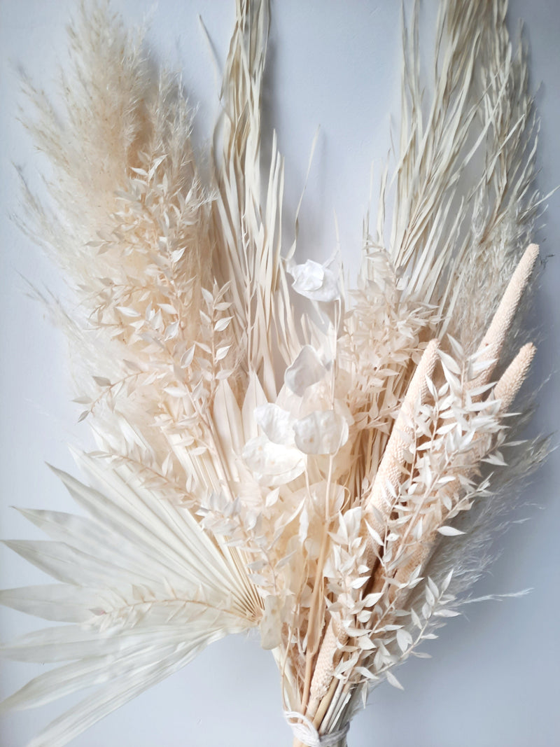 White pampas palm bouquet - large-2