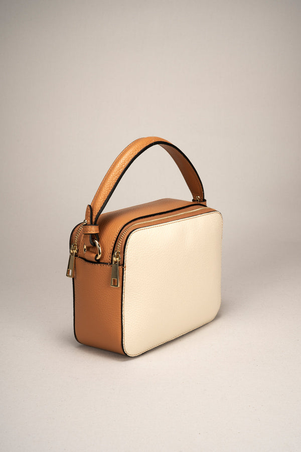 BONNIE BEIGE+LEATHER Torebka dla kobiet